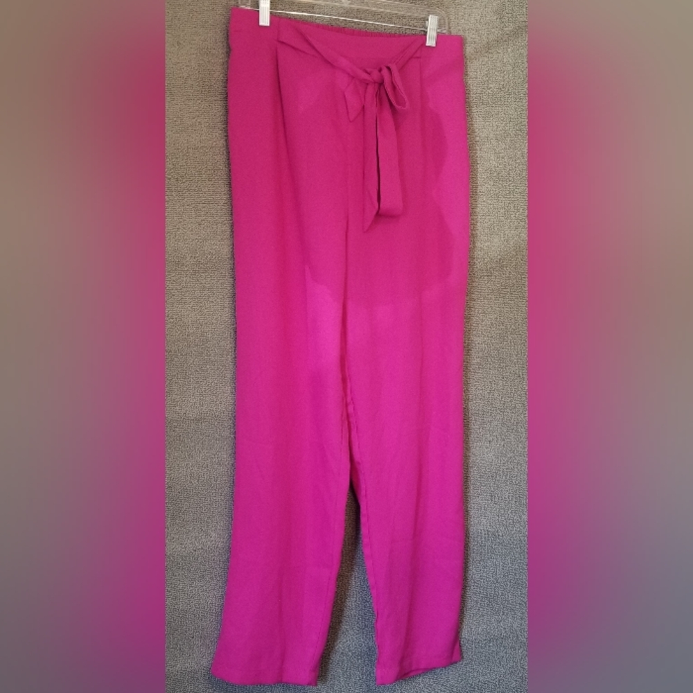Wdirara Pants Womens XL Pink Fashionand Casual Elegant 1819